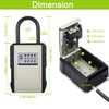 ZHEGE Key Safe Padlock, Key Box with Code Wall Mounted,