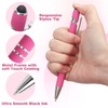 8 Pack Ballpoint Pen 2-in-1 Stylus Retractable Ballpoint Pen with