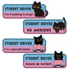 CNhoqc CNhoqc New Student Driver Magnet - 4pcs Funny Black