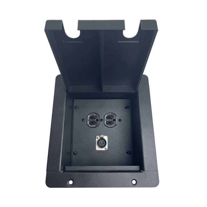 ProCraft Pro Audio Recessed Pocket Floor Box.1 AC Power 1