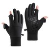 Waterproof Gloves, Touchscreen Fishing Gloves for Men with Flip Cap,