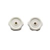 NBUNYOU Black 1-inch Long Shaft,2-1/4 Inch Diameter Plastic Windows Knobs,for