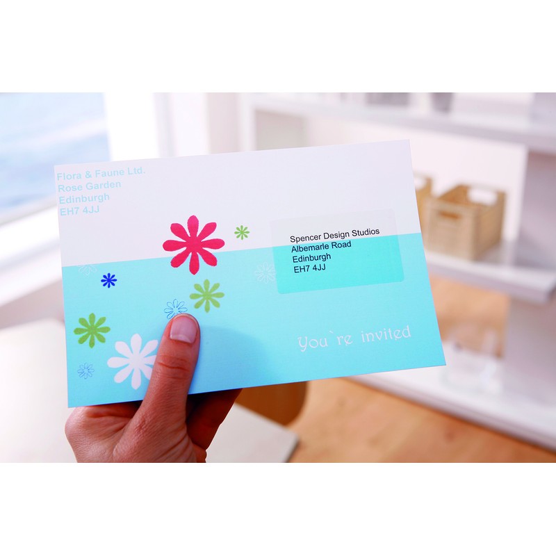 Avery L7781-25 Crystal Clear Labels for Laser Printers (45.7 x