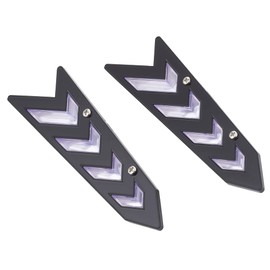 XhuangTech 2 Pcs Car Windshield Wiper Blade Spoilers for Enhancing Wiper Blades Arm Pressure, Universal ABS Wiper Wing Blade Spoilers Presser, Arrow-Shaped Car Wiper Blade Accessories (Black)