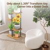 LASZOLA Black 7 Tiered Wood Plant Stand Indoor for Larger
