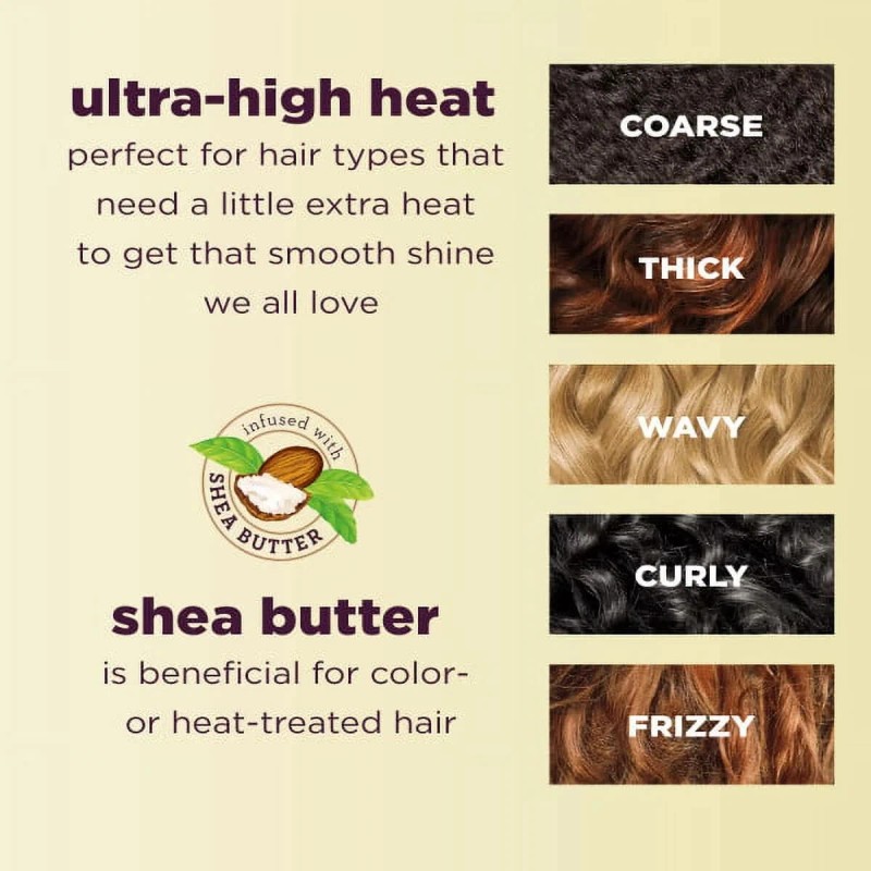 Conair Ultra-High Heat Shea Butter-Infused Flat Iron, 0.5-inch, Slim Plates
