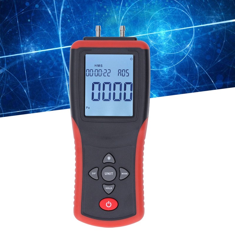 Digital Manometer 12 Units Selectable Multi Function Digital Differential Pressure