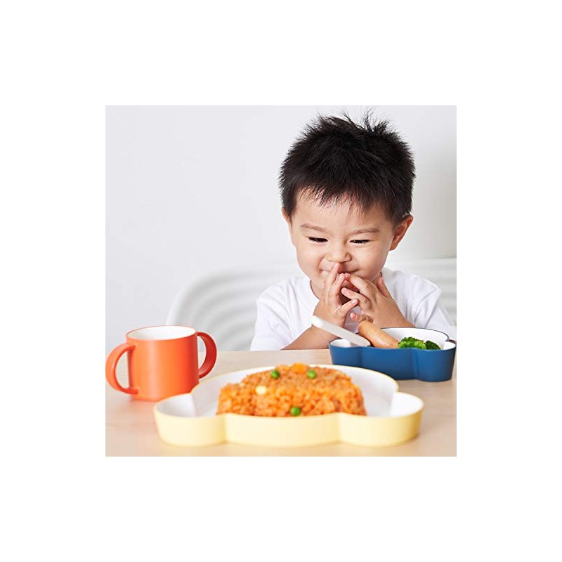 tak JTN-0110-GY Kids Dish Plate Bear Kids Plate Gray 19