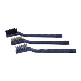 Harden Professional 3Pcs Brush Set – 7 inches (175mm) Nylon, Steel & Brass Cleaning Brushes for Tubes, Struts, Tight Spaces – Heavy Duty Detailing Tools
