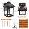 Nodfens 2 Pack Solar Wall Lights Outdoor with 3 Modes,
