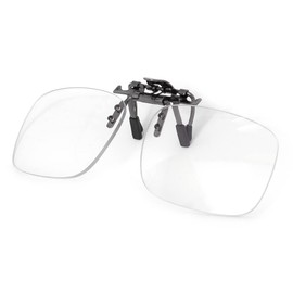 sTc Clip-on Flip Up Rimless Magnifying, Suitable for Reading Glasses, Clip onto Over Eyeglasses (+2.25)