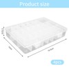 Set of 4 Storage Boxes with Lid, 24 Compartments, Storage