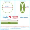 Läufer 59079 Rondella X-Band, Elastic Cross Bands, Rubber Bands 150