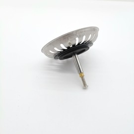 Generisch Universal Height-Adjustable Sink 80 mm Strainer for Sink and Sink Plug - Drain Plug with Strainer for Sink - Plug for Sink and Plug Sink - Drain Strainer for