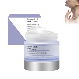 Straffende Halscreme, Feuchtigkeitscreme für den Hals, Straffende und Straffende Hals-Feuchtigkeitspflege, glättet feine Linien Spendet Feuchtigkeit und verjüngt den Hals, 50ML