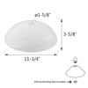 Aspen Creative 23515-11,Alabaster Replacement Glass Shade for Medium Base Socket