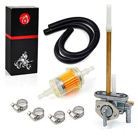 MOTO1988 Fuel Tank Petcock Valve Assembly for Kawasaki Motorcycle KLR650 KL650 1987-2018 OEM 51023-1390 51023-1148 51023-0003 51023-0715