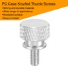 sourcing map 12pcs M4x8mm Knurled Thumb Screw Computer Case Threaded