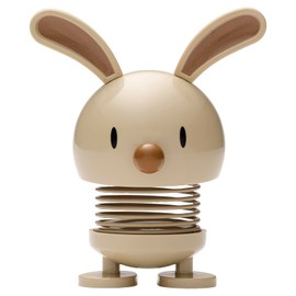 Hoptimist Easter Bunny, Easter Decoration, Cute Table Decoration for Easter, Small Easter Gifts Adults, Spring Decoration Indoor, 7.5 x 5.8 x 9 cm, Latte