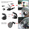 ASOCEA Action Camera Suction Cup Mount Windshield Camera Holder Tripod