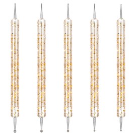 Jinlaili Nagelpunkt-Stift, Dotting Pen Nail Art, Nail Dotting Tool, Marmorier-Werkzeug-Set, Dotting Tool Nail Art für Punkte, Strasssteine, zum Marmorieren (Gold)
