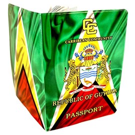 Guyana Passport Cover Holder Protector Wallet Case for Travel Holiday Luggage UK European Universal Size Mens Womens
