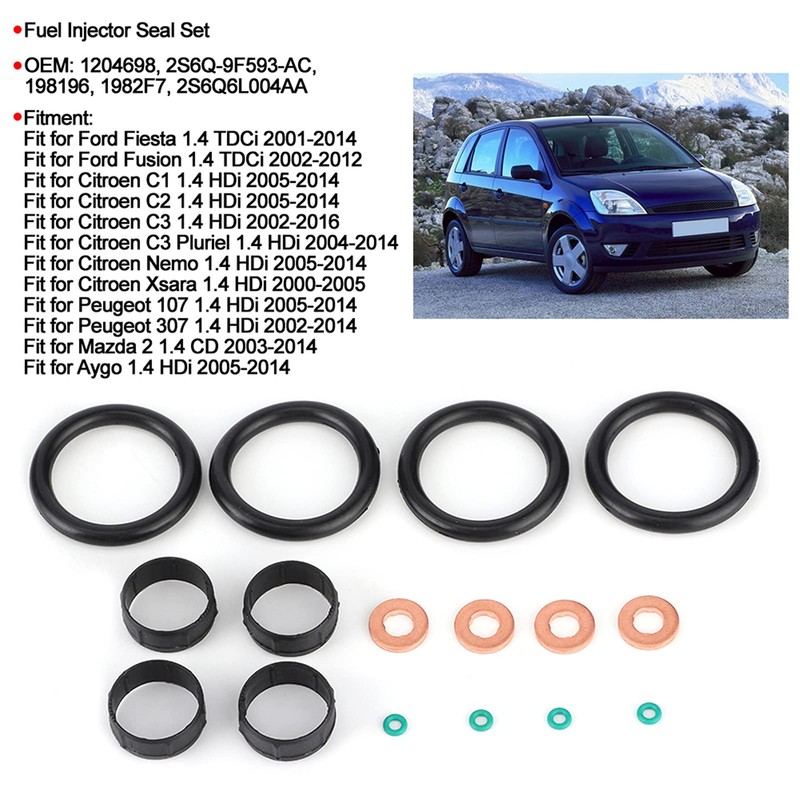 Injector Gasket Set Injector Washer Injector Seal Set for Injector