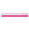 Kutsuwa STAD Color Ruler, 6.3 inches (16 cm), KB027PK Pink