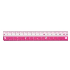 Kutsuwa STAD Color Ruler, 6.3 inches (16 cm), KB027PK Pink
