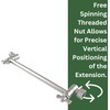 High Sierra® - Heavy Duty 9” Adjustable Shower Arm Extension