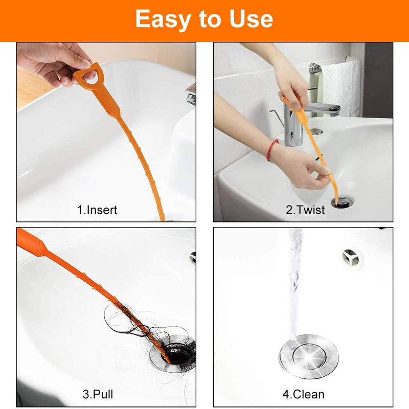 Snake Drain Hair Drain Clog Remover Cleaning Tool Pipe Snake