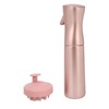 Hair Shampoo Brush Pink 300ml Spray Bottle Silicone Massage Scalp