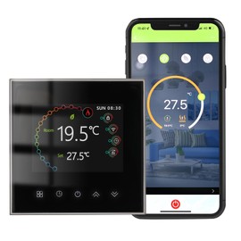 Decdeal google home compatible thermostat remote control thermostat smart thermostats WiFi Smart Thermostat Temperature Controller Weekly Programmable Control/Mobile APP/Voice Control Compatible