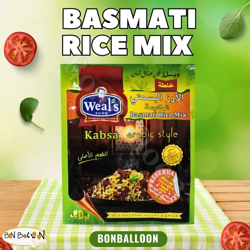 Weals Basmati Rice Mix Kabsa Kabsah Spice Seasoning Blend Powder