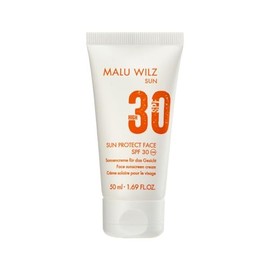 Malu Wilz Sun Protect Face I Sonnencreme Gesicht SPF 30 I 50 ml I Sehr schnell einziehender, feuchtigkeitsspendender Sonnenschutz I Für alle Hauttypen I vegan