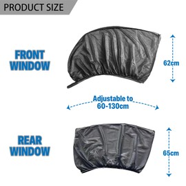 DHWEKU Sun Protection Car Baby, Sun Protection Car, Pack of 4 Universal Elasticity Sun Visor Car Net, Sun Protection Car Children with UV Protection, Sun Protection Car Side Window for Children and