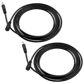 KSK Chewproof DC Power Extension Cable, 5.5mm x 2.1mm Extension Cord, 12V Extension Cord for CCTV Security Camera, IP Camera, etc., Male to Female Plug Supply Adapter Power Cord,2 Pack