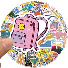 Children's First Day of School Stickers, Finally School Child, Scrapbook Stickers, First Day of School Girls, Boys, Gifts, Stickers, Children's Sticker Set, Pack of 50