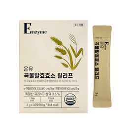 Onyu Bio Grain Fermentation Enzyme Relief 3g x 30 packs (4) / 온유바이오 곡물발효효소 릴리프 3g x 30포 4개