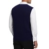 Kallspin Men's Knitted Vest Pulunder Sleeveless Cable Knit V-Neck Wool