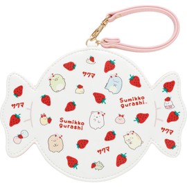 San-X Sumikko Gurashi PB71401 "Sumikko Gurashi x Sakuma Ichigori Ruku Candy" Die-Cut Pass Case, Size (H x W x D): 5.1 x 7.1 x 0.2 inches (130 x 180 x 4 mm)
