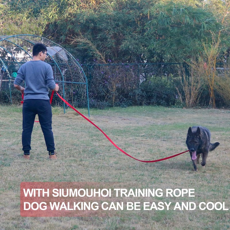 Siumouhoi Dog/Puppy Obedience Recall Training Agility Lead - 15ft 20ft