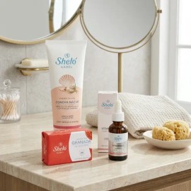 Kit Facial Shelo Nabel: Crema+vitamina C+jabón Granada
