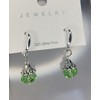 Sterling Silver earrings Green