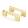 Haliwu 10 Pack Solid Zinc Alloy Cabinet Handles Brushed Gold