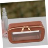 COLLBATH Clear PVC Makeup Bag Portable Travel Toiletry Organizer with