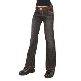 Petite Marie 1/3 MDD Compatible Okayama Straight Jeans Black KOJIMA Processing Jeans Processing Low-rise Stretch Denim Vintage Processing Standard 15.7 inches (40 cm) Doll Clothes [Petite Marie]