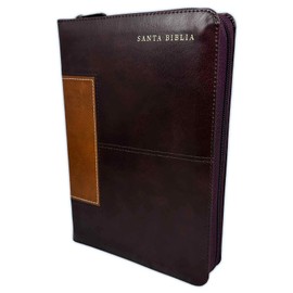 Biblia Letra Gigante Manual 14 puntos con cierre RV1960 caoba con indice