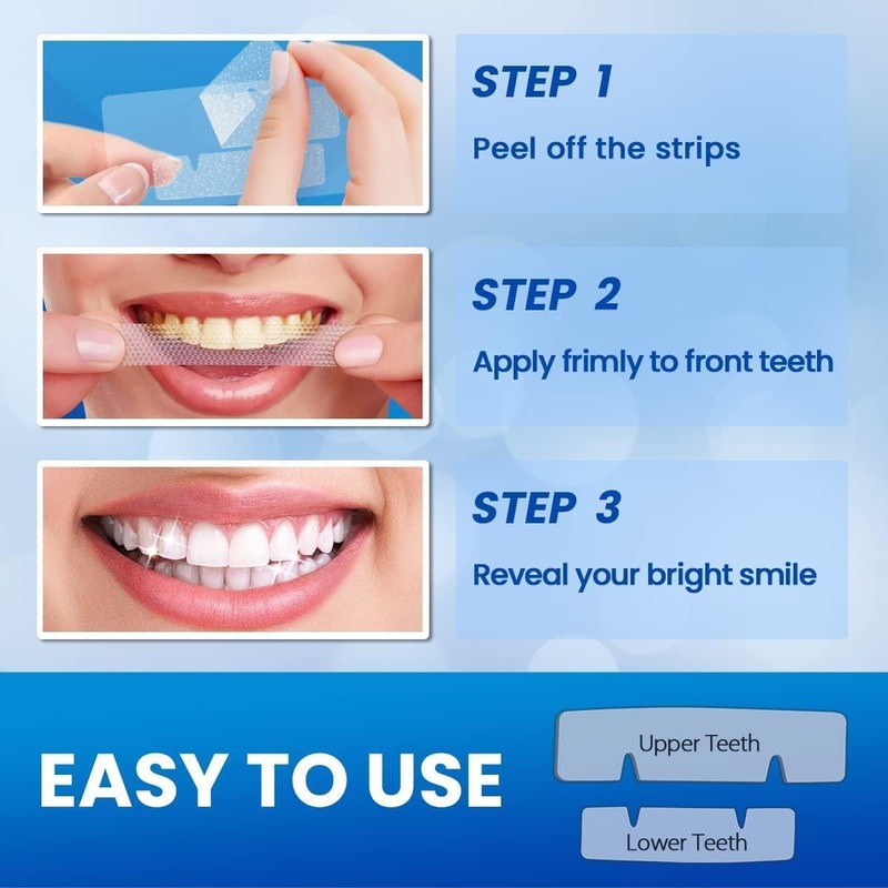 Teeth Whitening Kit, Teeth Whitening Strips 5D: 14 Sets 28pcs