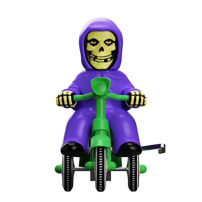 Super7 Misfits Super Cycles - Fiend (Purple w/Green Trike) Action